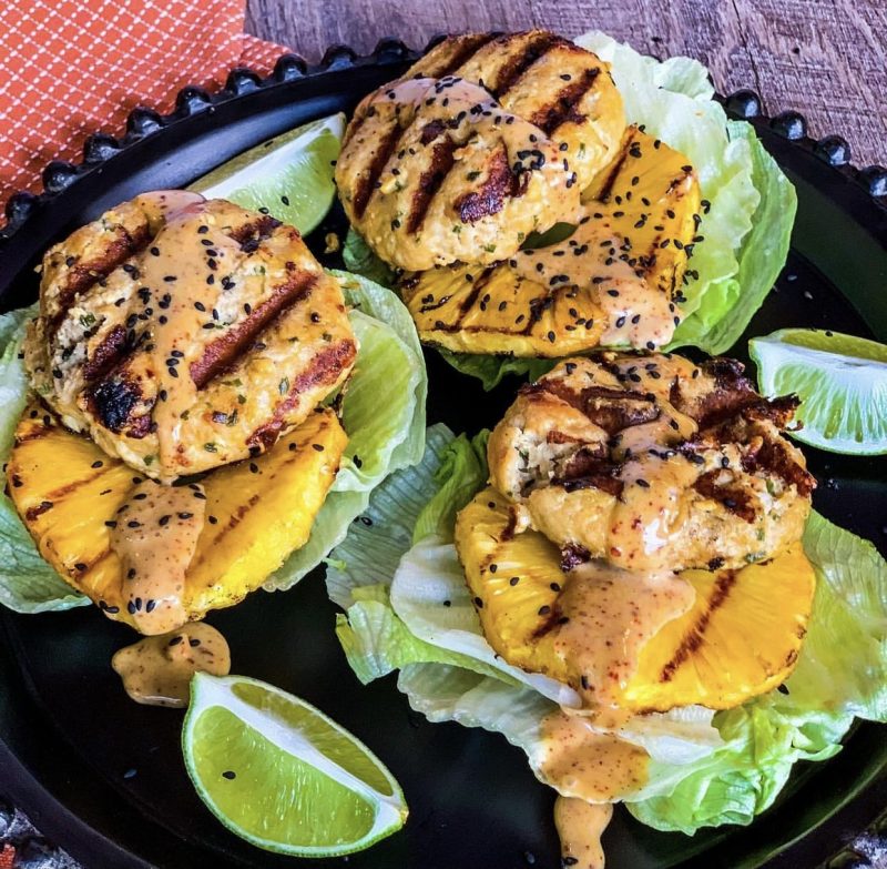 Grilled Teriyaki Chicken Burgers by Penny's Primal - FoodSocial