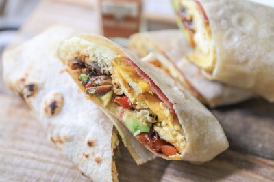 Fajita Veggie Breakfast Burrito