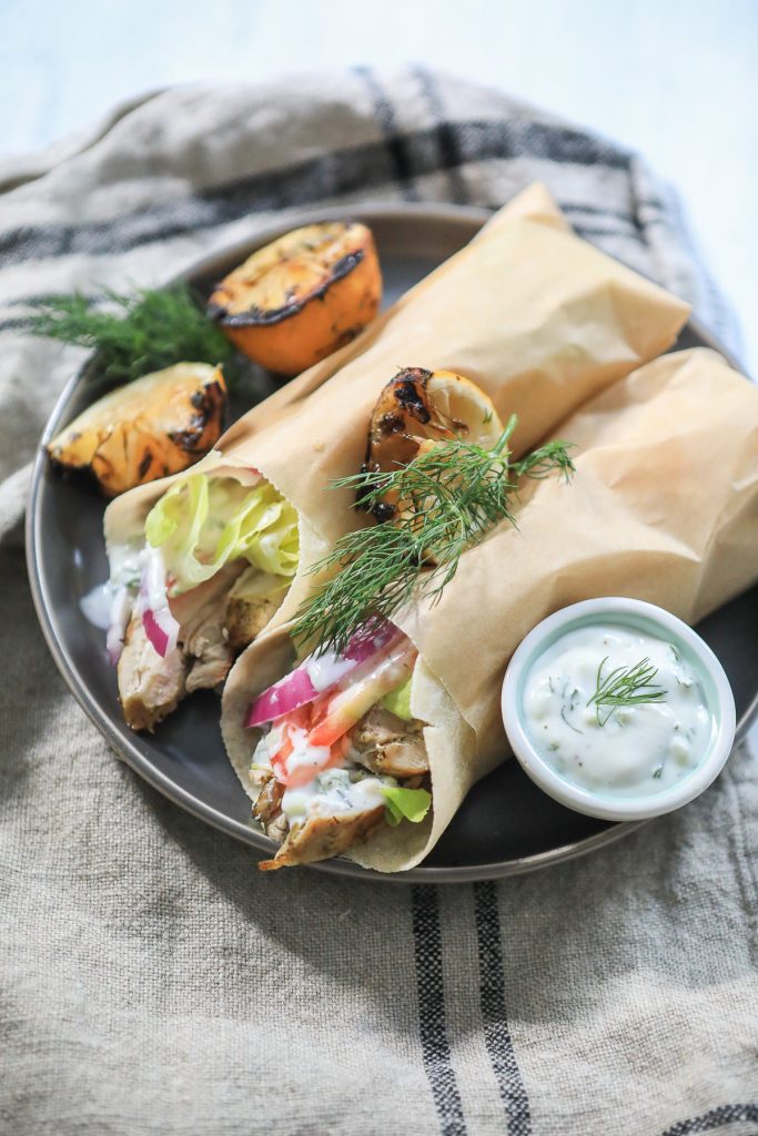 Gluten-Free Chicken Gyros with Dairy-Free Tzatziki by Primal Palate - FoodSocial