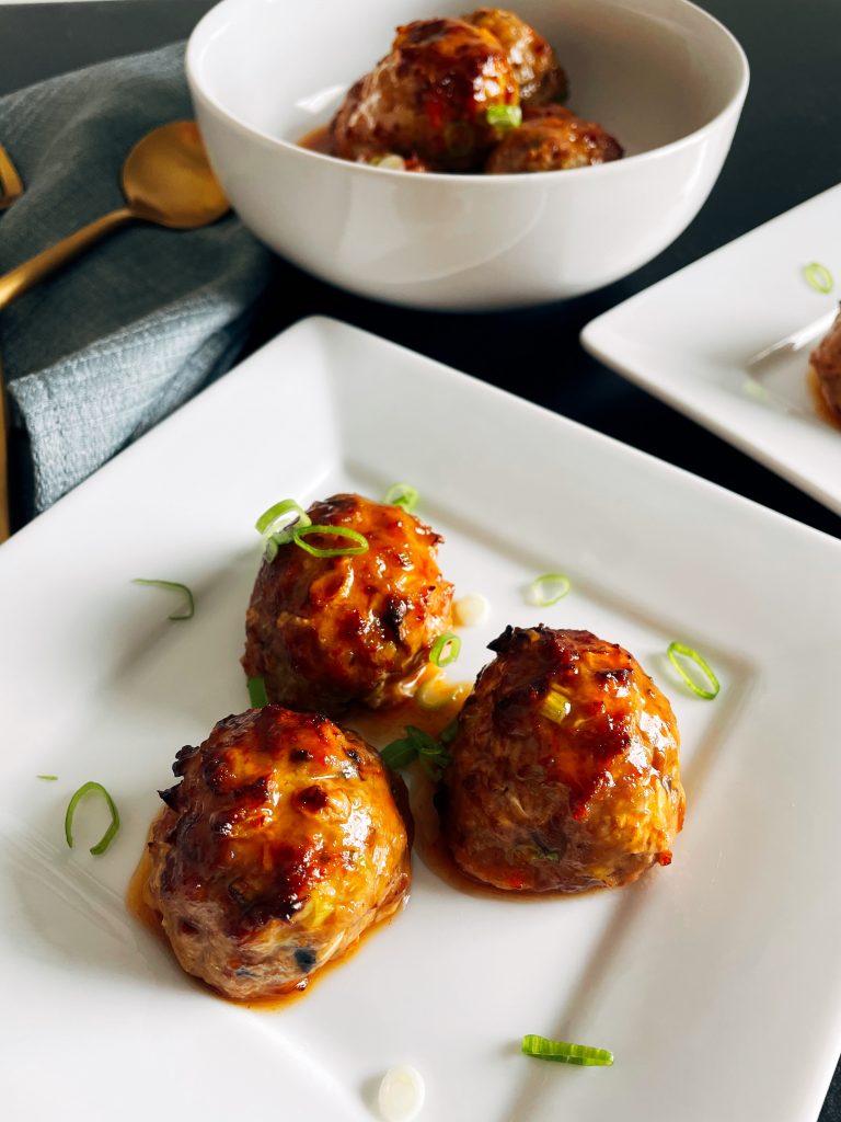 Eggroll Meatballs with Sweet & Sour Sauce by Spoons N Spices - FoodSocial
