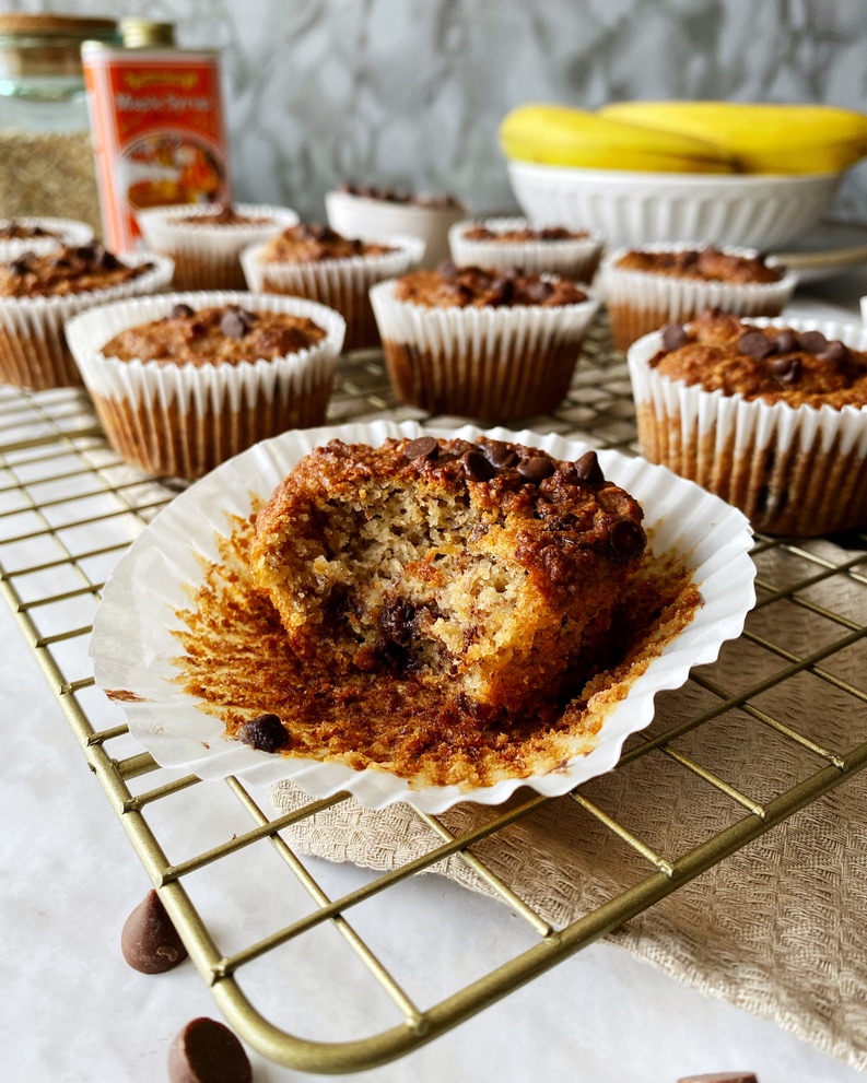 Fluffy Vegan Banana Muffins (GF) by Riri's Recipes - FoodSocial