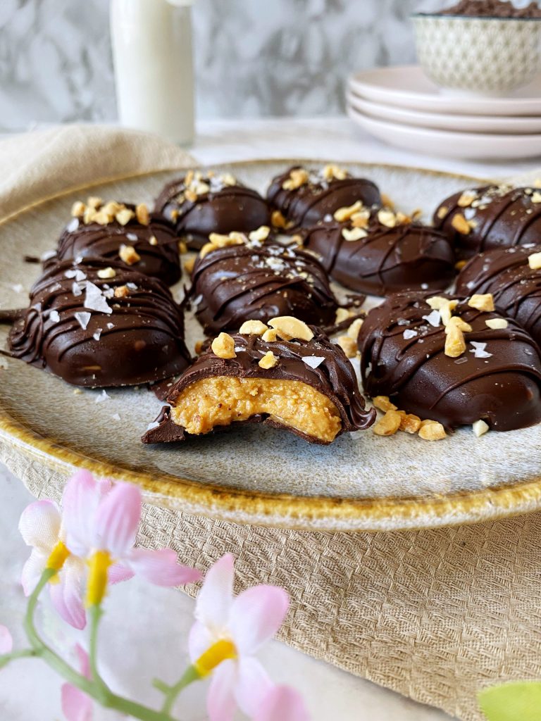 Healthy Reese’s Eggs (Vegan + Gluten-Free) by Riri's Recipes - FoodSocial