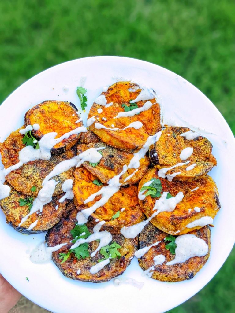 Crispy Eggplant Cutlets/Begun Bhaja (Gluten Free) by Masala Paleo - FoodSocial