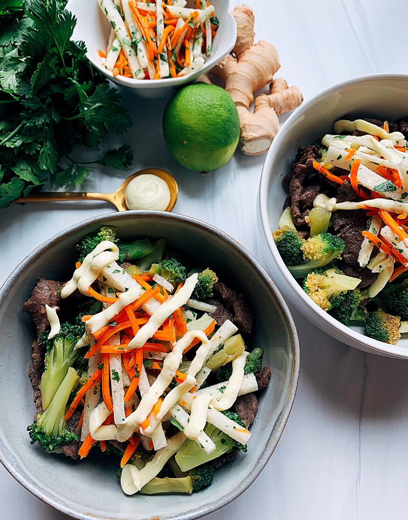 Steak Banh Mi Inspired Bowls by Spoons N Spices - FoodSocial