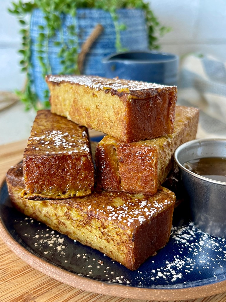 Paleo Caramel French Toast Dippers by Back Porch Paleo - FoodSocial
