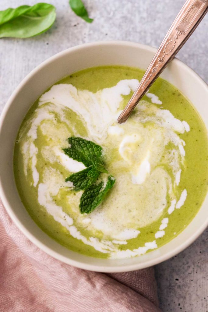 Creamy Vegan Green Pea Soup (Whole30) by What Great Grandma Ate - FoodSocial