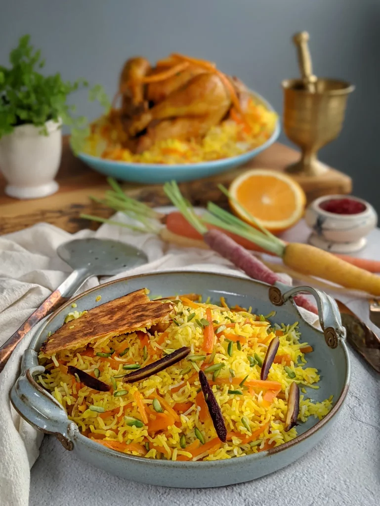 Havij Polo – Saffron Rice and Carrots by The Caspian Chef - FoodSocial