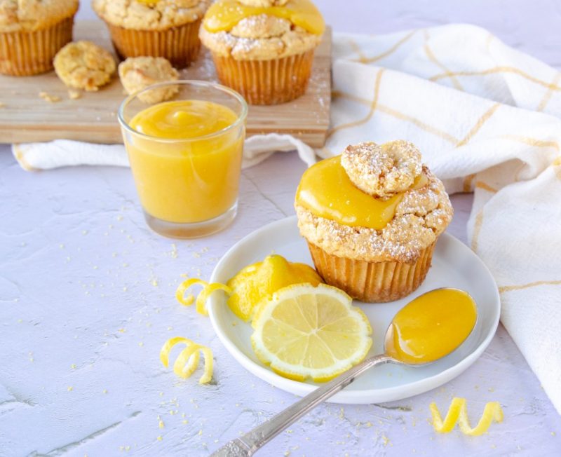 Lemon Curd Muffins by Back Porch Paleo - FoodSocial