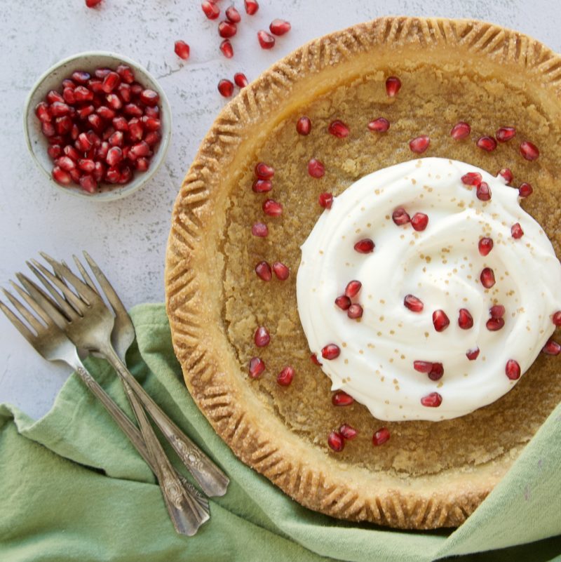 Paleo Buttermilk Chess Pie by Back Porch Paleo - FoodSocial