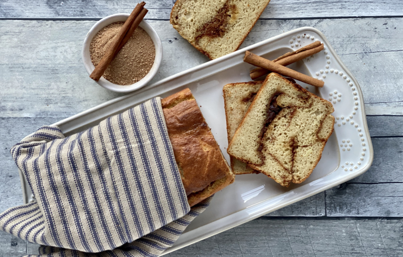 Paleo Cinnamon Swirl Bread by Back Porch Paleo - FoodSocial