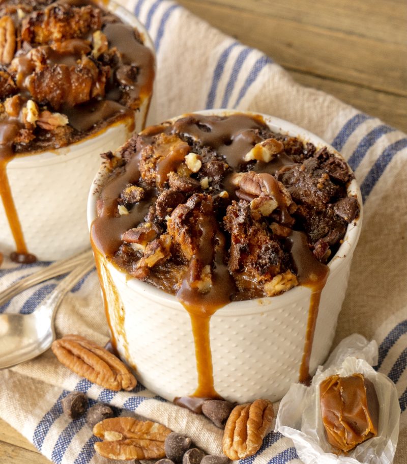 Paleo Turtle Bread Pudding by Back Porch Paleo - FoodSocial