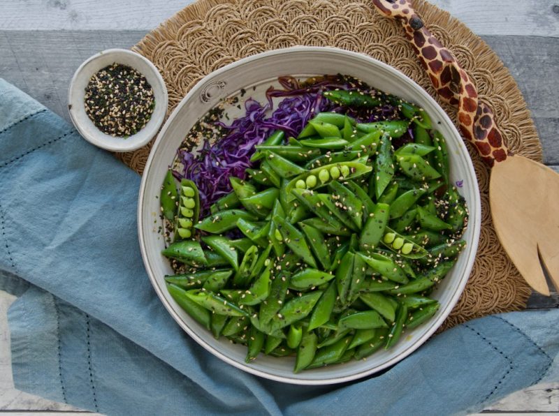Sesame Snap Pea Salad by Back Porch Paleo - FoodSocial