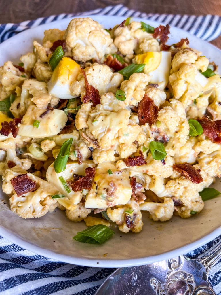Loaded Cauliflower Salad by Penny's Primal - FoodSocial