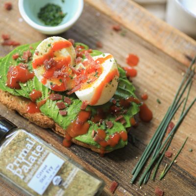 Gluten-free Avocado Toast with Spicy Soft Boiled Egg