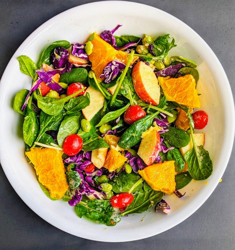 Summer Edamame Salad with Lemon Tahini Dressing by Masala Paleo - FoodSocial