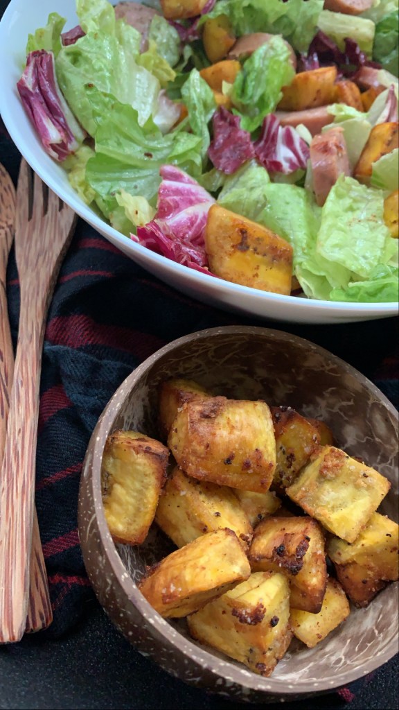 Plantain Croutons by Triangle Traveling Caveman - FoodSocial