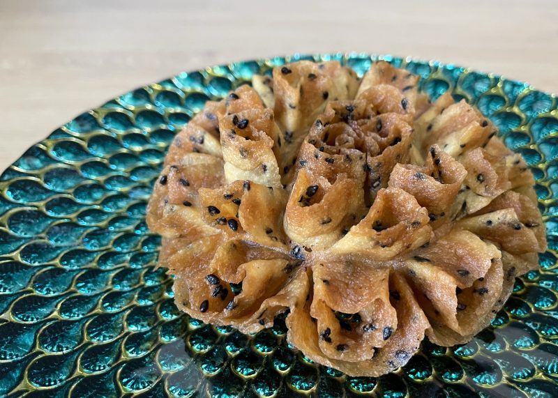 Deep Fried Keto Thai Lotus Cookies | Keto Rosettes | Keto Khanom Dok Jok by Keto Asian Flavours - Fo
