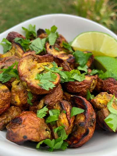 Mushroom Tikka Skewers