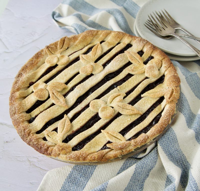 Paleo Cherry Vanilla Pie by Back Porch Paleo - FoodSocial