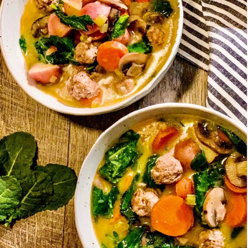 Sausage Meatball & Potato Soup by Penny's Primal - FoodSocial