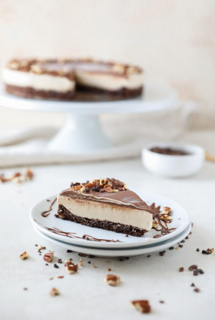 Vegan Coffee Cacao Cheesecake by Jessi's Kitchen - FoodSocial