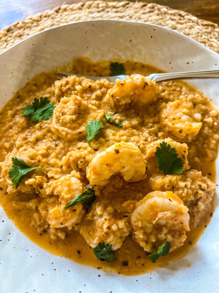 Creamy Creole Shrimp & “Grits” by Penny's Primal - FoodSocial