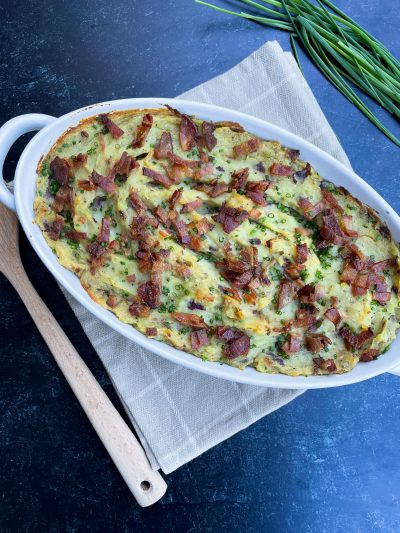 Loaded Mashed Japanese Sweet Potatoes