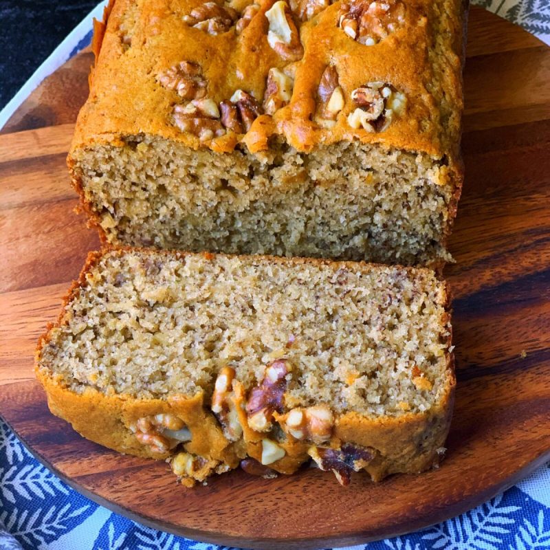 Banana Walnut Bread (with Dairy Free & Gluten Free Options) by Althea Brown - FoodSocial