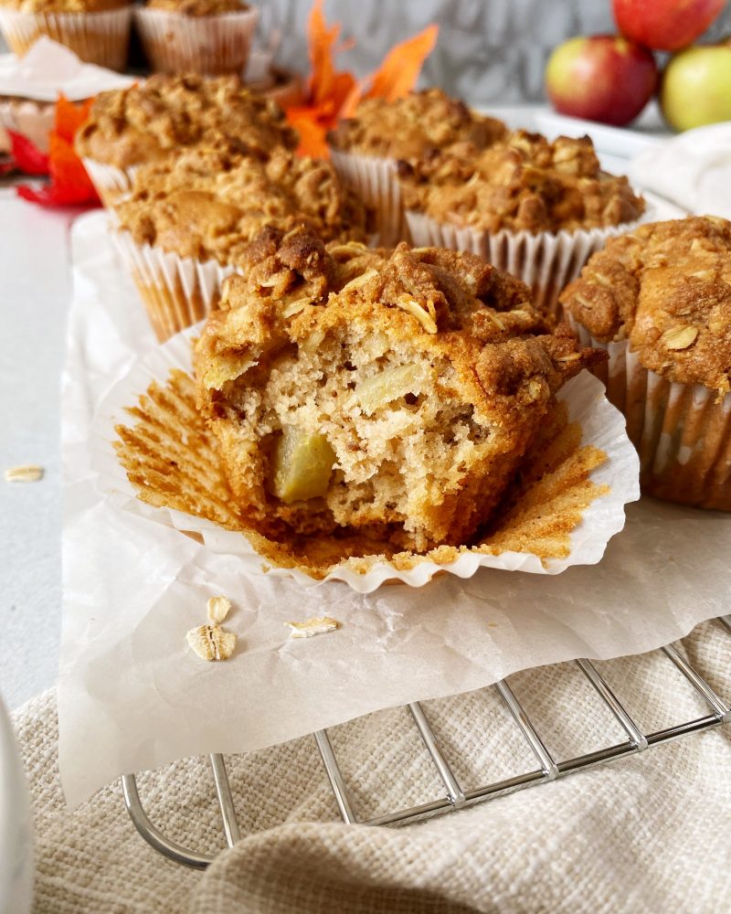 Vegan Apple Walnut Muffins with Streusel Topping by Riri's Recipes - FoodSocial