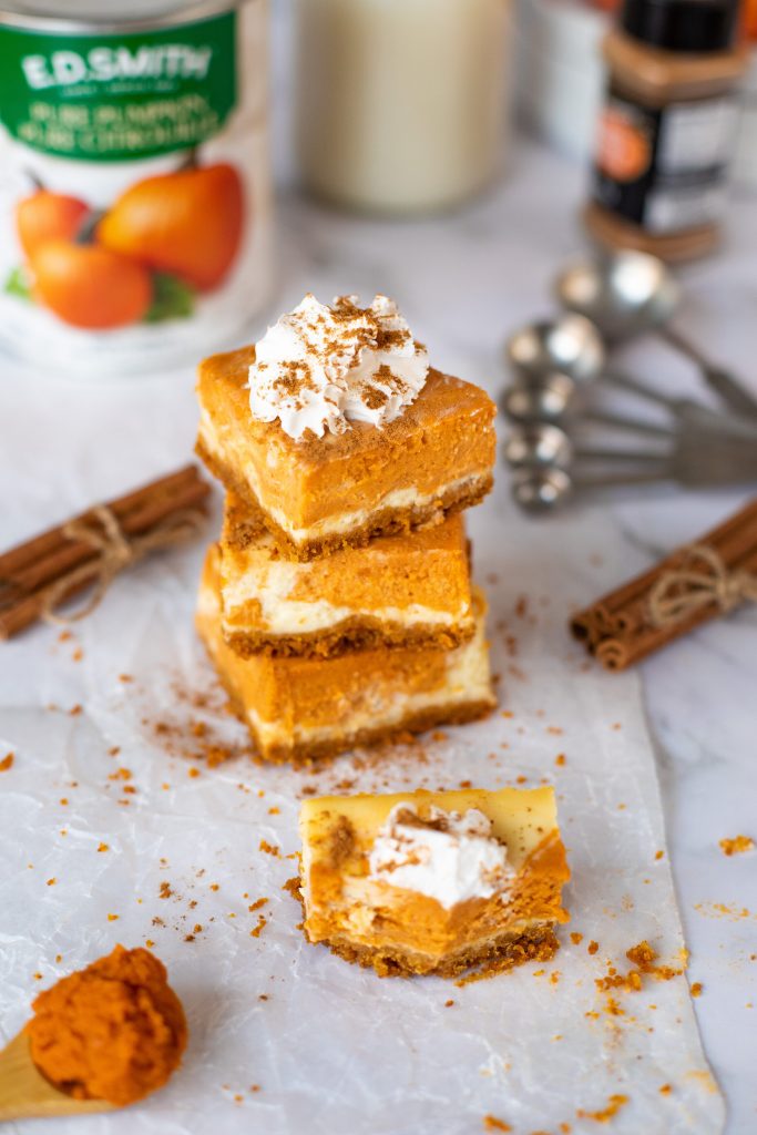 Pumpkin Cheesecake Swirl Bars by The Taste of Montreal - FoodSocial