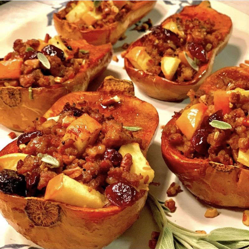 Stuffed Honey Nut Squash by Penny's Primal - FoodSocial
