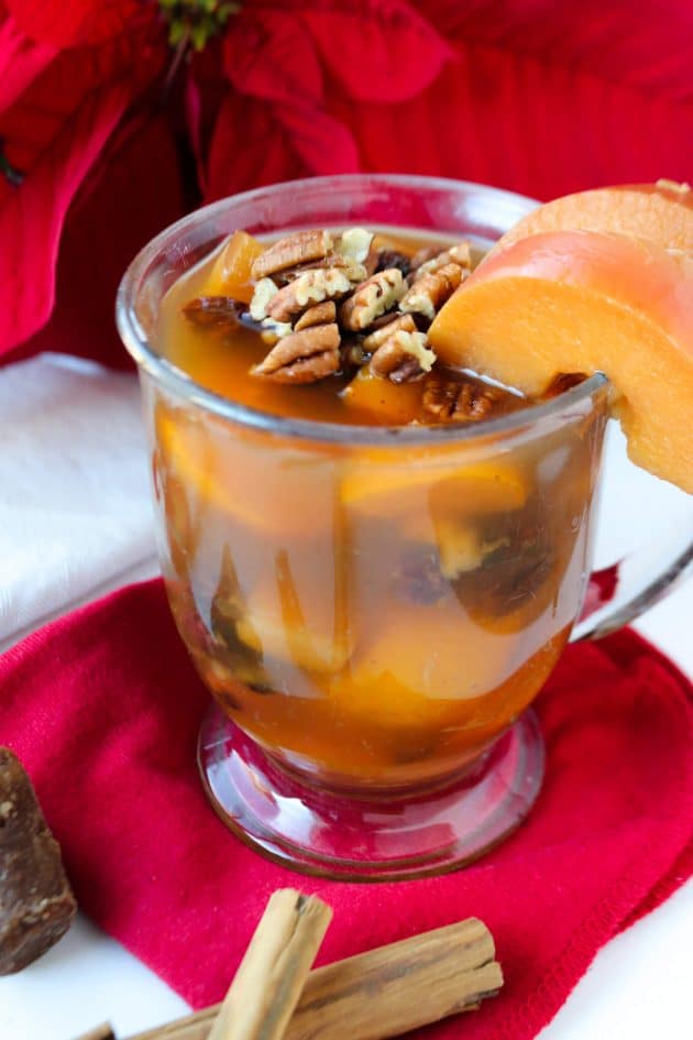 Cinnamon Ponche Navideño (Mexican Christmas Punch) by Everyday Latina - FoodSocial