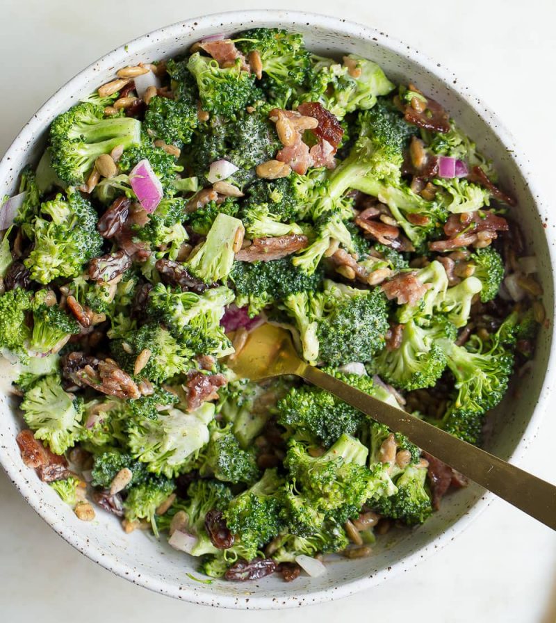 Classic Broccoli Salad (Paleo + Whole30) by Amy Rains - FoodSocial