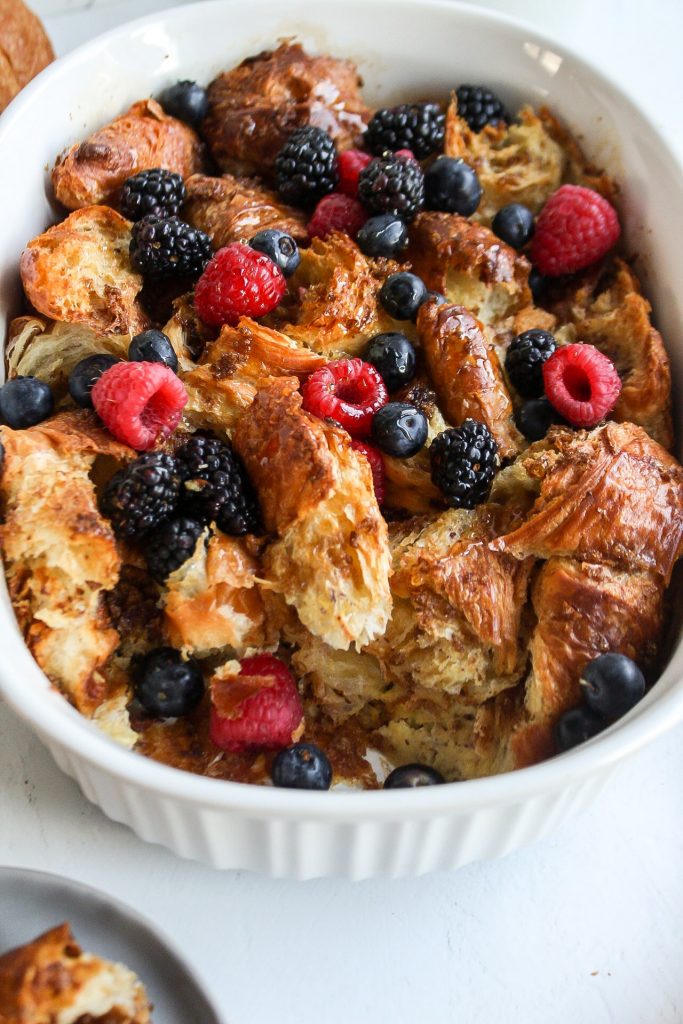 Croissant French Toast Bake by Morgan Peaceman - FoodSocial