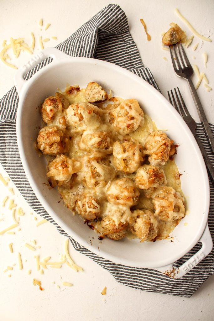 French Onion Chicken Meatballs by Morgan Peaceman - FoodSocial