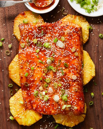 Grilled Sweet Thai Chile Pineapple Salmon