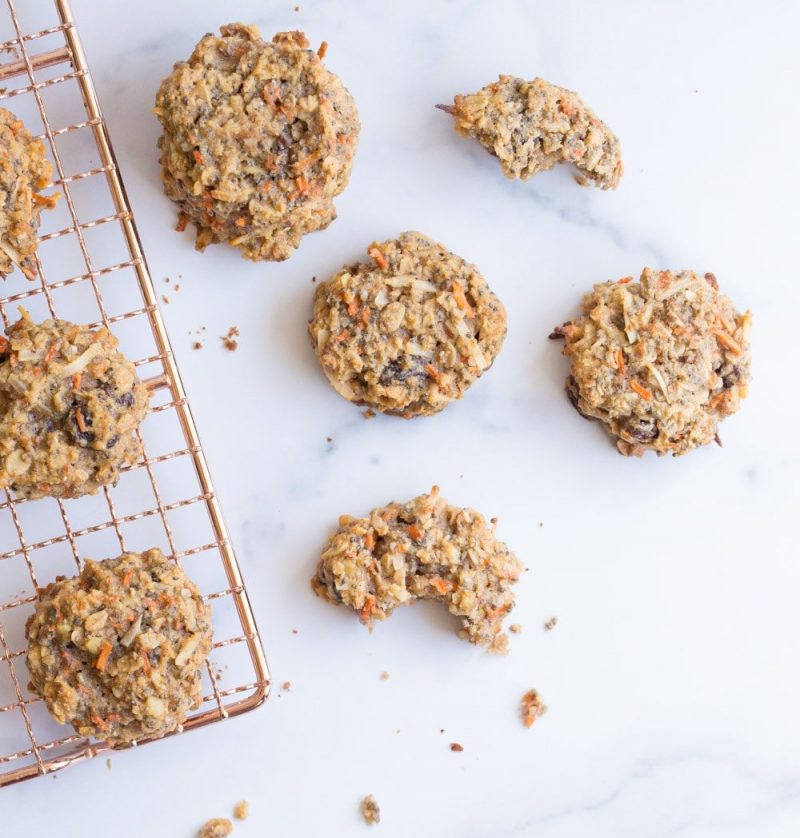 Healthy Carrot Cake Breakfast Cookies by Amy Rains - FoodSocial