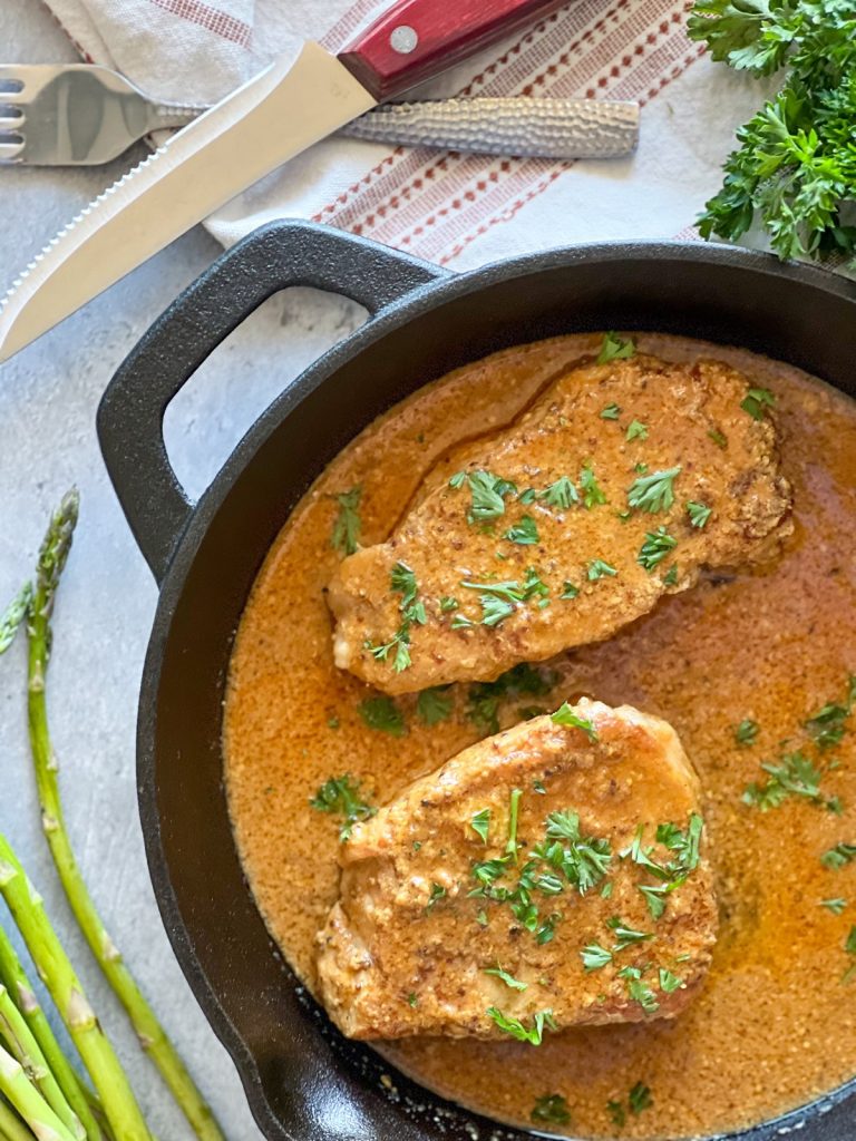 “Honey” Mustard Pork Chops by Real Food with Altitude - FoodSocial