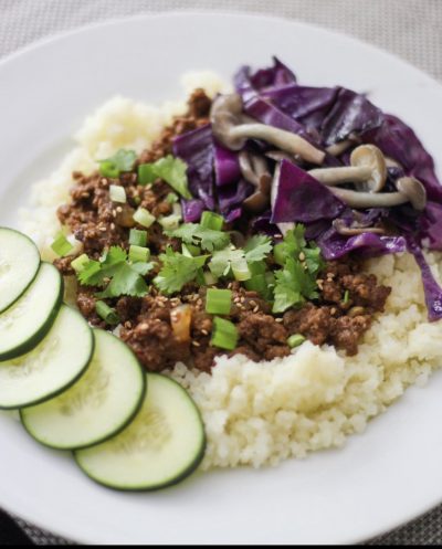 Gochujang Ground Beef Bowls