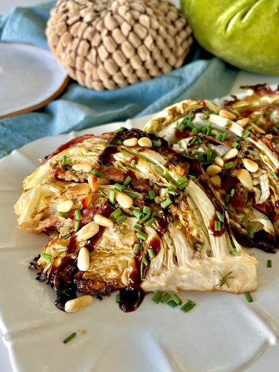 Roasted Prosciutto Cabbage Wedges