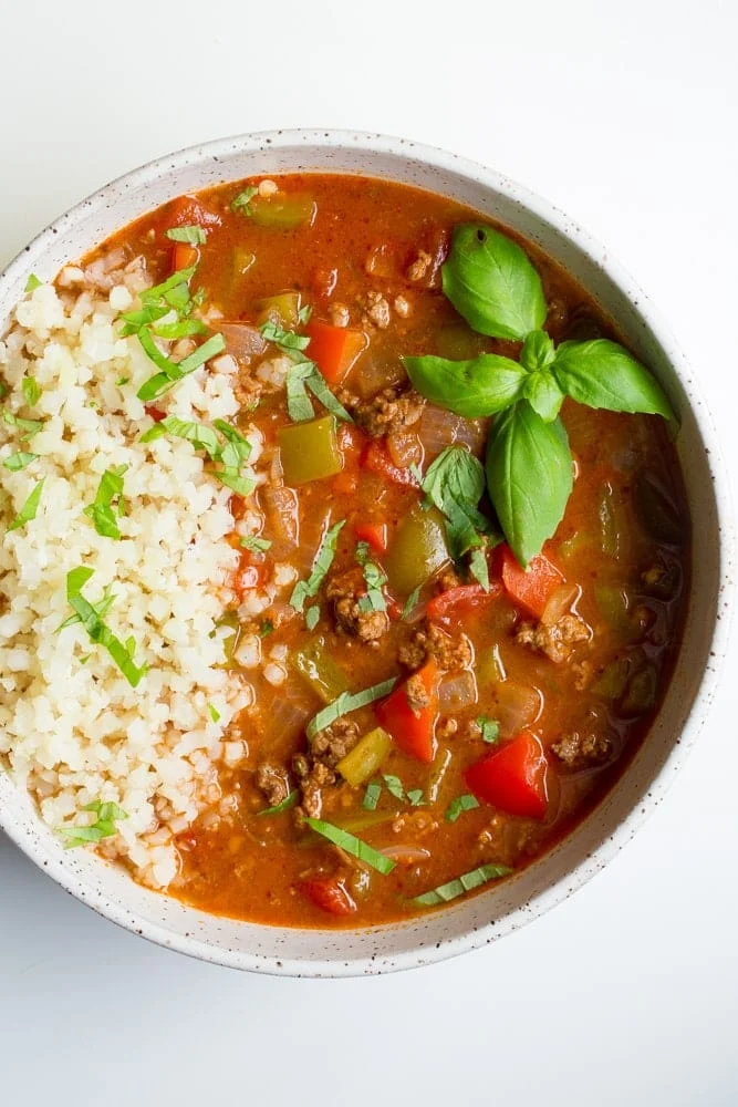 Instant Pot Stuffed Pepper Soup by Amy Rains - FoodSocial