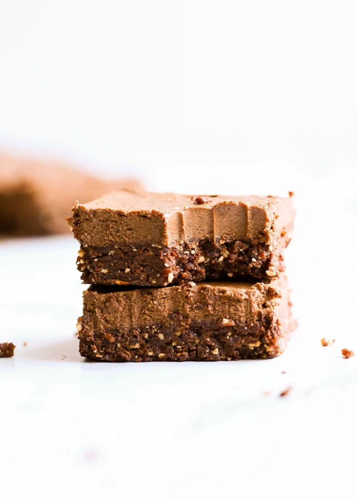 No-Bake Mocha Mousse Brownies by Amy Rains - FoodSocial