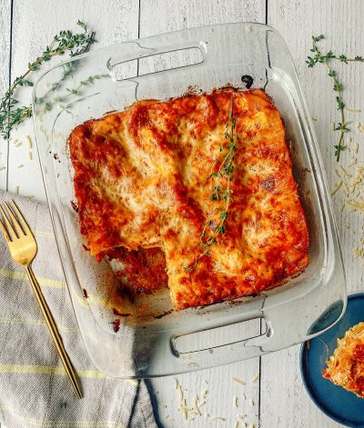 No Boil Four Cheese Lasagna