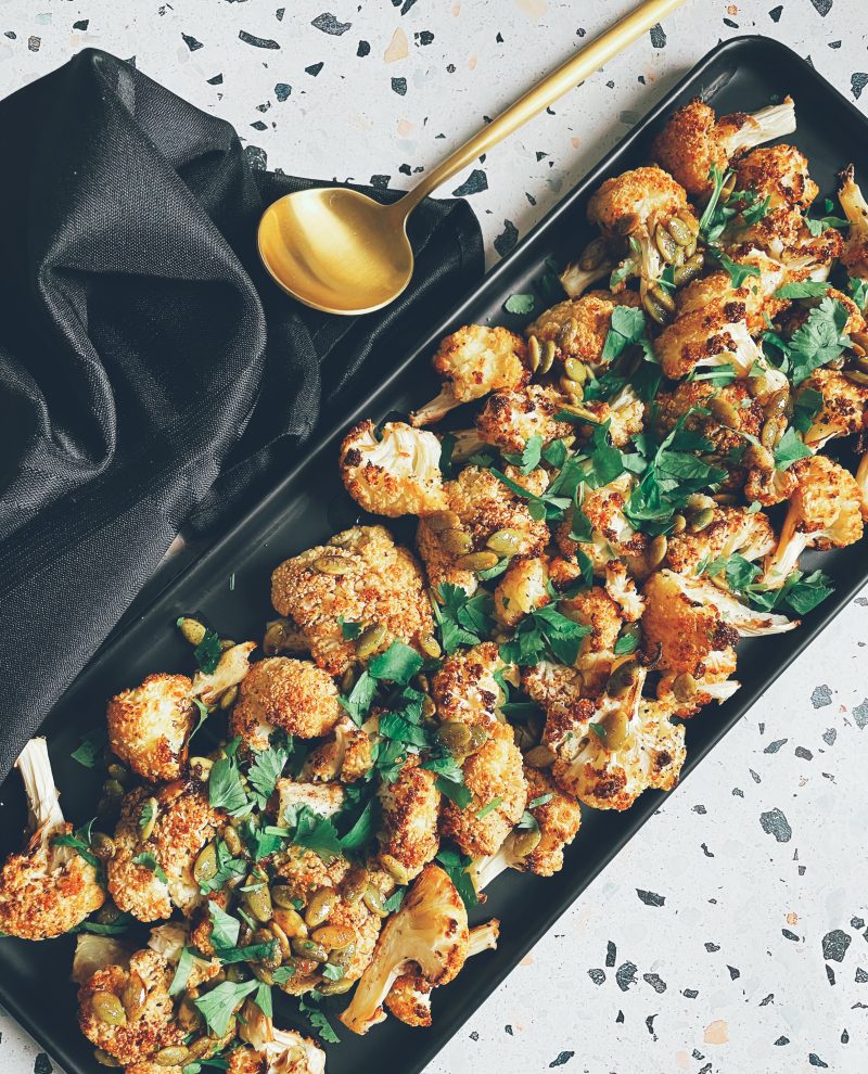 Roasted Cauliflower with Brown Butter & Pepitas by Spoons N Spices - FoodSocial
