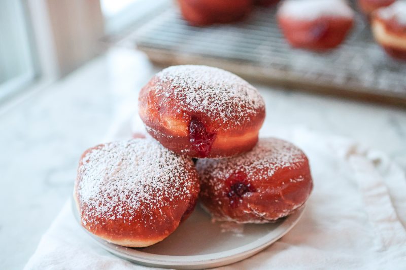 Sufganiyot (Jelly Doughnuts for Hanukkah) by Primal Palate - FoodSocial