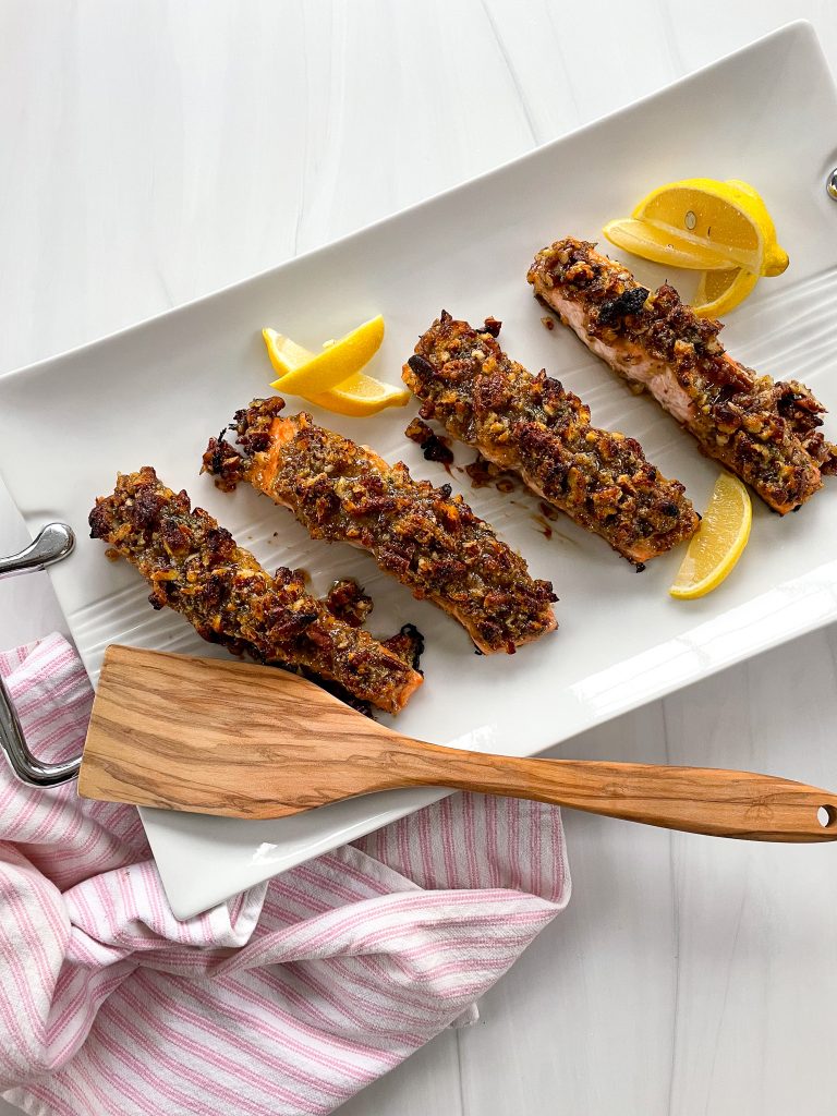 Honey Pecan Crusted Salmon by Spoons N Spices - FoodSocial