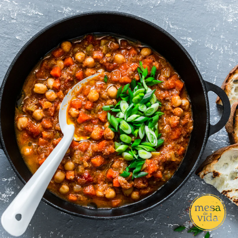 Braised Chickpea Stew by Mesa de Vida - FoodSocial