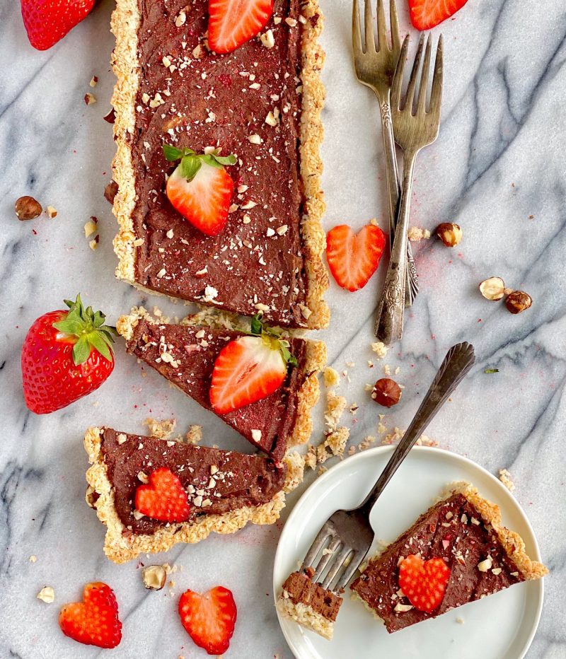 Nutella Hazelnut Tart by Back Porch Paleo - FoodSocial