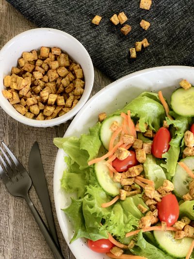 Herby Plantain Croutons