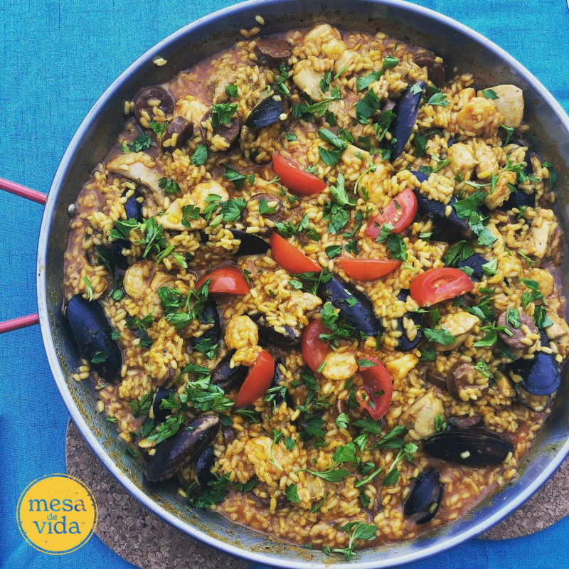 Paella-Inspired Skillet by Mesa de Vida - FoodSocial
